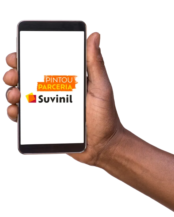 Mão segurando celular