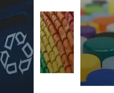 Icone de reciclagem e produtos feitos apartir da reciclagem